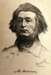 Портрет Адама Міцкевича з гравюри 1888 року
