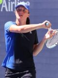 Іга Свьонтек під час матчу на Відкритому чемпіонаті США 2023