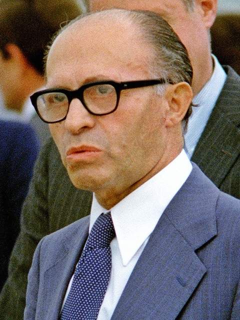 Менахем Бегін під час візиту до авіабази Ендрюс у 1978 році