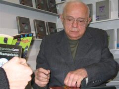 Портрет Станіслава Лема у Кракові