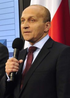 Казімєж Марцінкевич на політичній події 2011 року